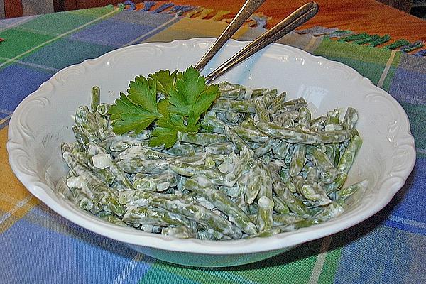 Green Cream Bean Salad