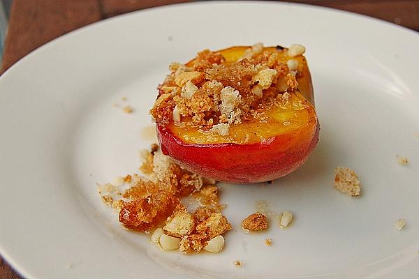 Grilled Peaches with Amarettini