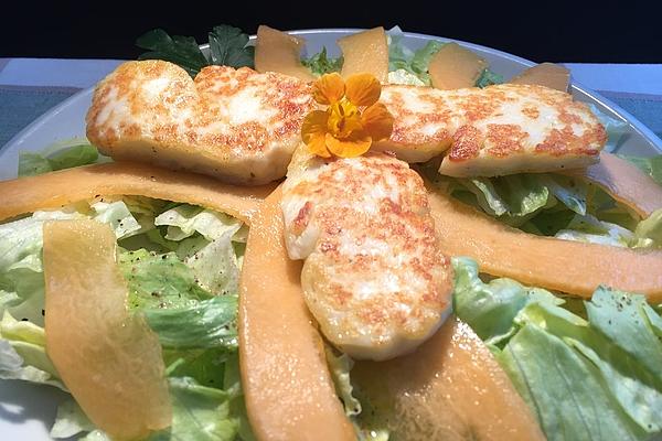 Halloumi Melon Salad