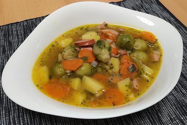 Hearty Brussels Sprouts Soup