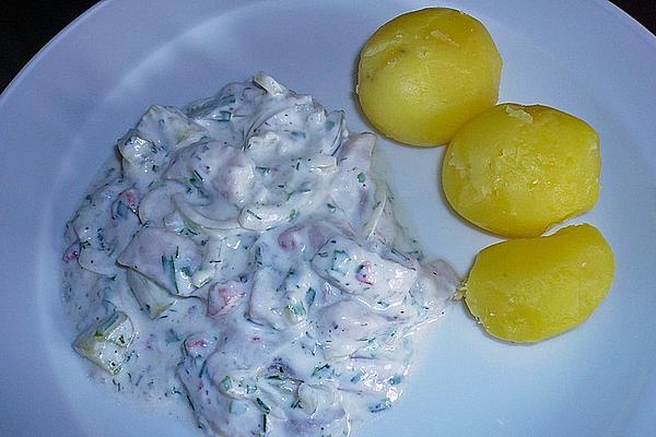 Herring Tip with Yogurt and Sour Cream