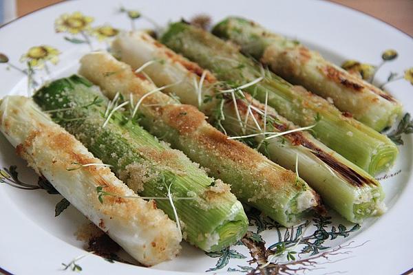Illes Fried Leeks As Vegetable Side Dish or Snack