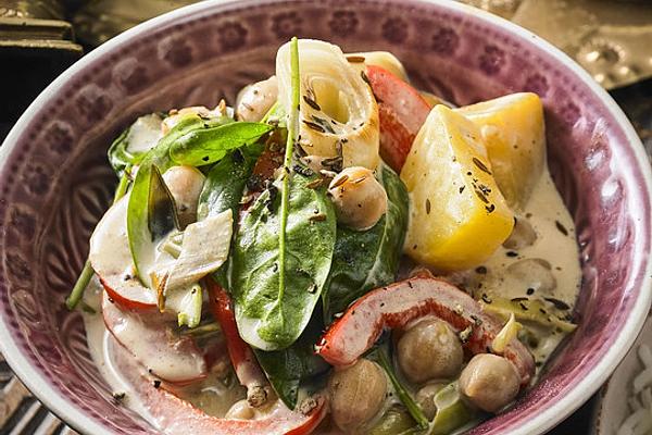 Indian Potatoes with Chickpeas