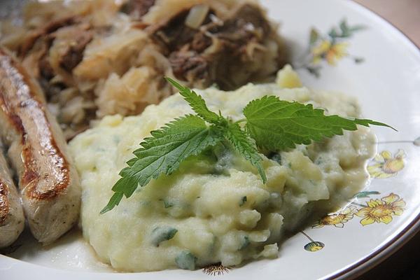 Irish Mashed Potatoes with Nettles