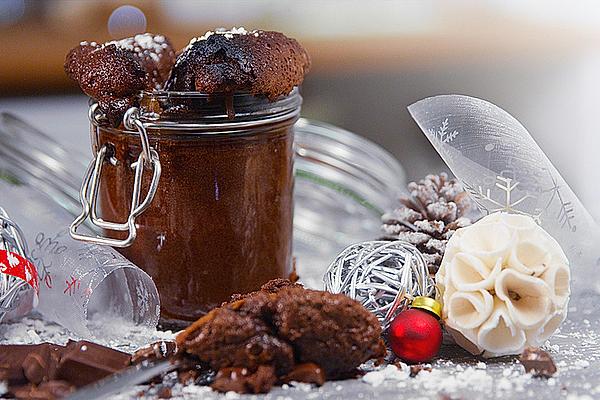 Juicy Chocolate Cake in Glass