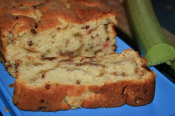 Juicy Rhubarb Chocolate Cake