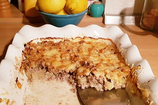 Kohlrabi Mince Casserole