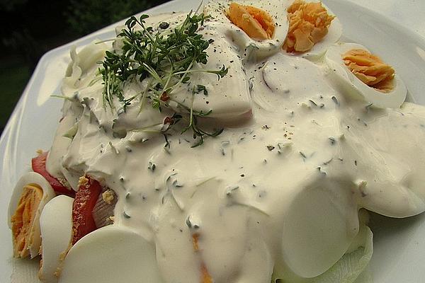 Kohlrabi Salad with Cress Cream