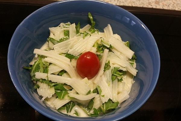 Kohlrabi Salad with Rocket