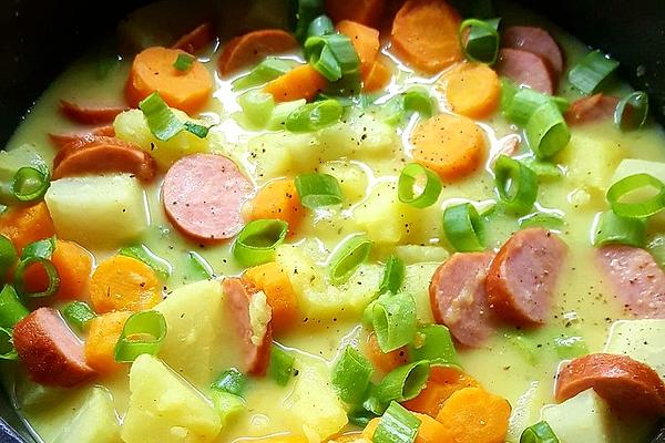 Kohlrabi Stew with Cabanossi