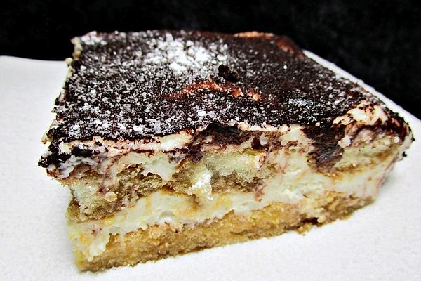 Lactose-free Tiramisu Without Alcohol