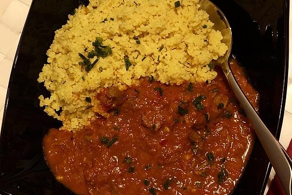 Lamb Spicy To Spicy, Braised, with Couscous