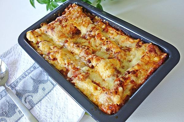 Lasagne Alla Bolognese with Bechamel Sauce