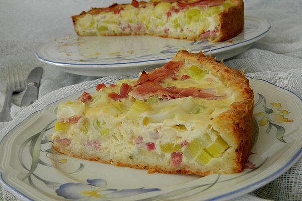 Leek and Ham Cake