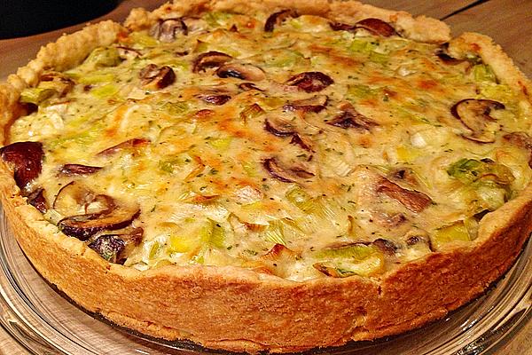 Leek and Mushroom Quiche