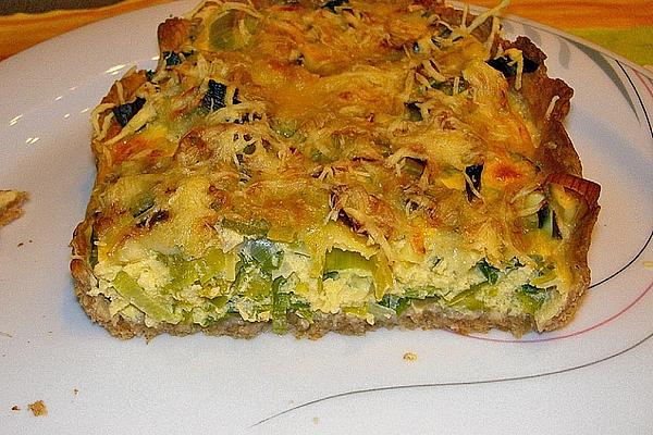 Leek Cake with Herb Dip