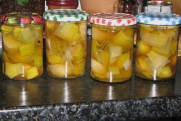 Leek in Honey Marinade