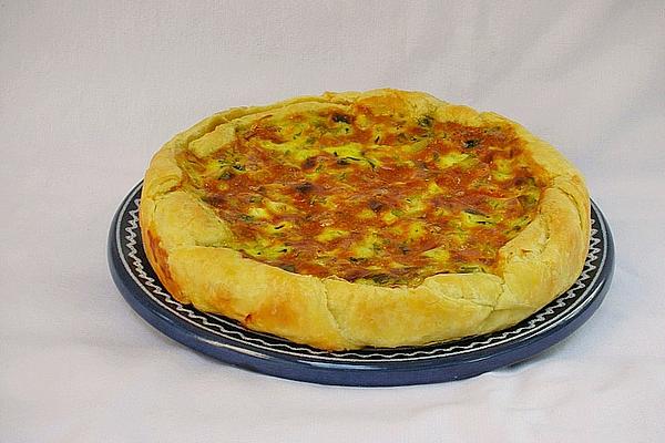Leek Quiche with Cabanossi