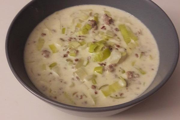 Leeks – Minced Meat – Soup