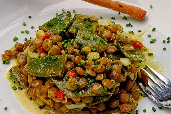Lentil and Sugar Snap Salad