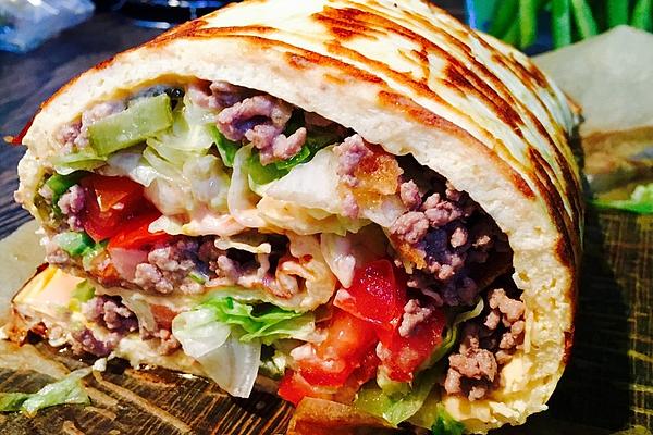 Low-carb Big Mac Roll