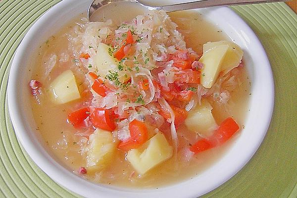 Lower Saxon Sauerkraut Soup