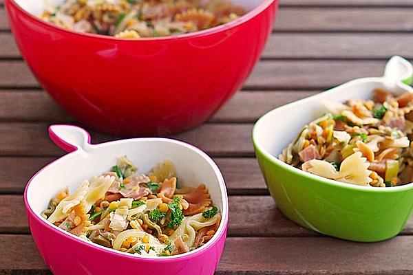 Lukewarm Pasta Salad with Lentils