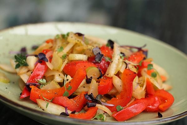 Lukewarm Pepper and Fennel Salad