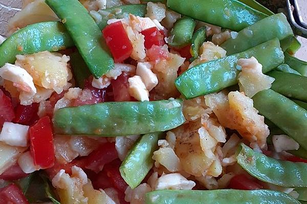 Lukewarm Sugar Snap Peas and Potato Salad