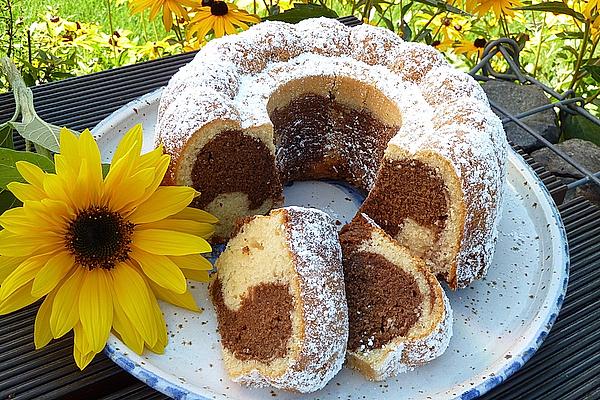 Marble Cake with Mascarpone and Nougat