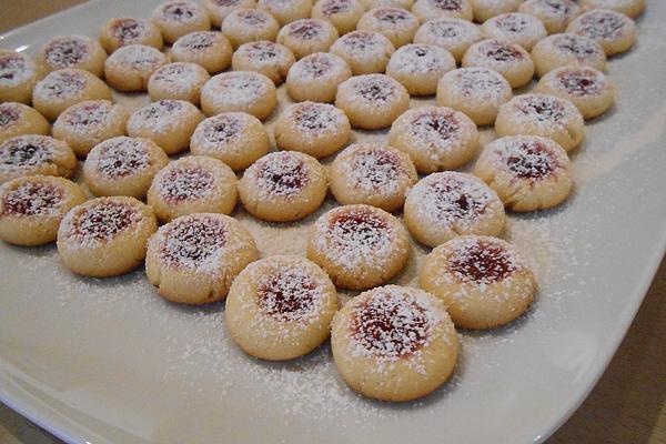Marzipan Balls with Raspberry Jelly Filling
