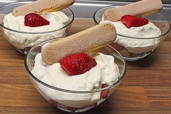 Mascarpone and Strawberry Cream
