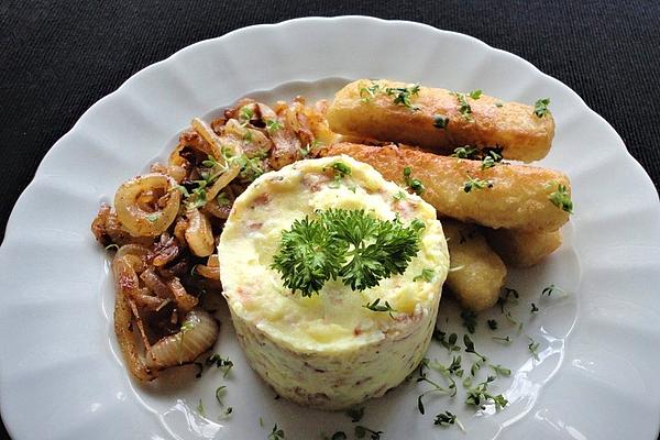 Mashed Potatoes with Fried Onions