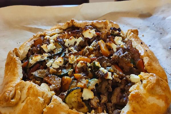 Mediterranean Pumpkin-zucchini Style with Feta