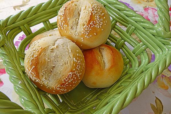 Milk Rolls with Sesame Crust