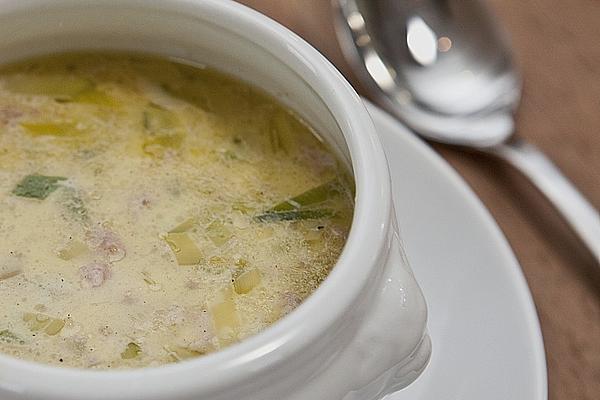 Minced Meat and Leek Soup