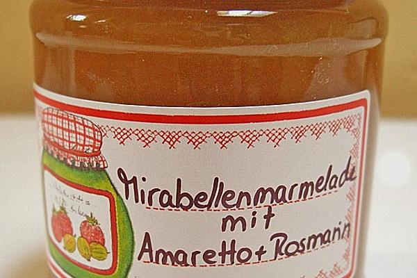 Mirabelle Jam with Amaretto and Rosemary