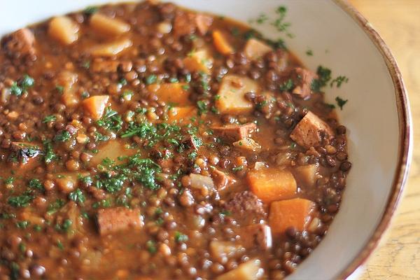 Mom`s Vegan Lentil Soup