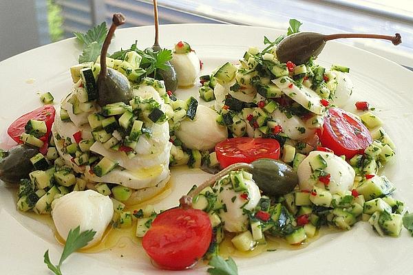 Mozzarella and Zucchini Turrets
