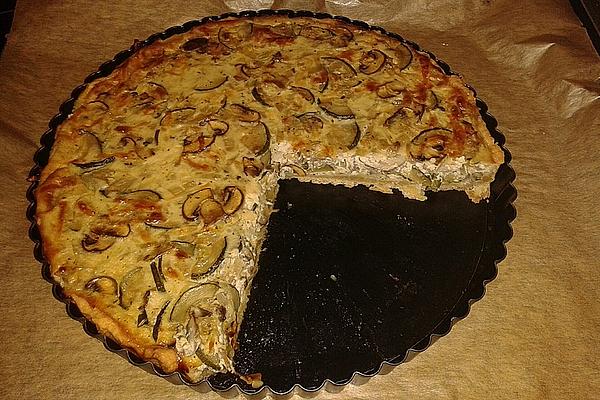 Mushroom and Zucchini Tart