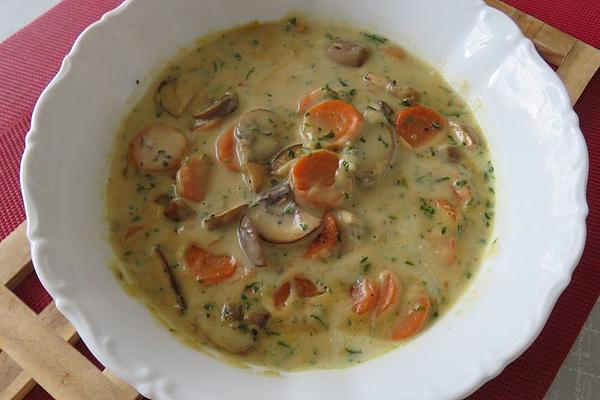 Mushroom Carrots in Sweet and Sour Mustard Sauce
