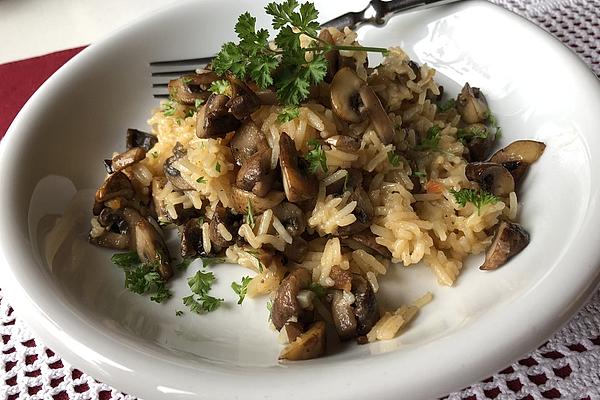 Mushroom Rice Pan À La Anne