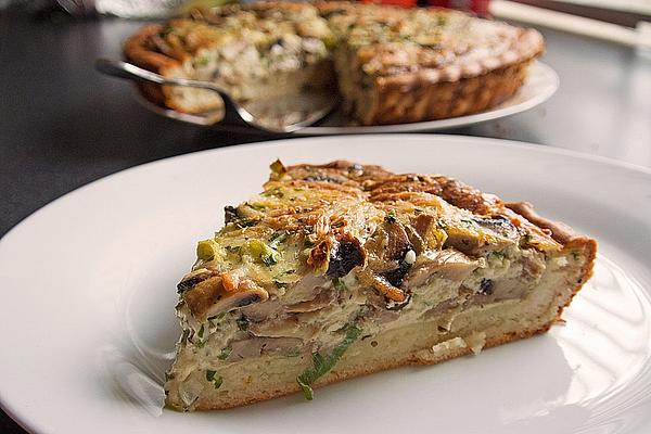 Mushroom Tart with Emmentaler