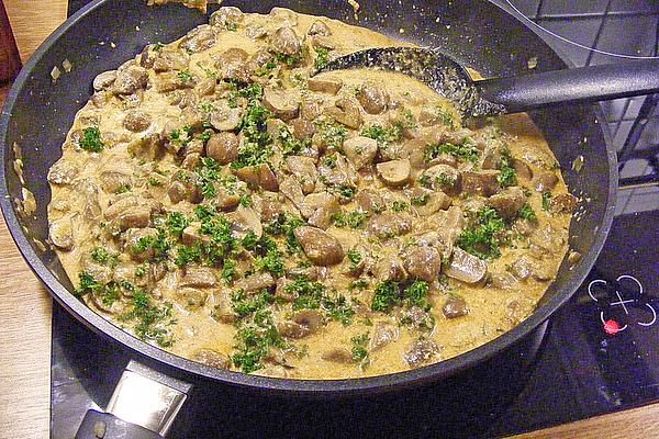 Mushrooms with Garlic Sauce
