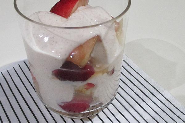 Nectarine Yogurt with Amaretto