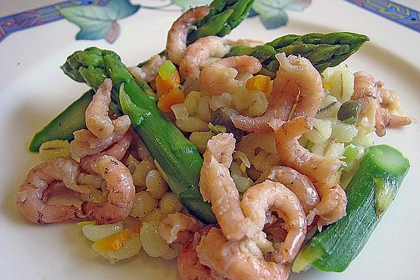 North Sea Crabs on Barley and Green Asparagus