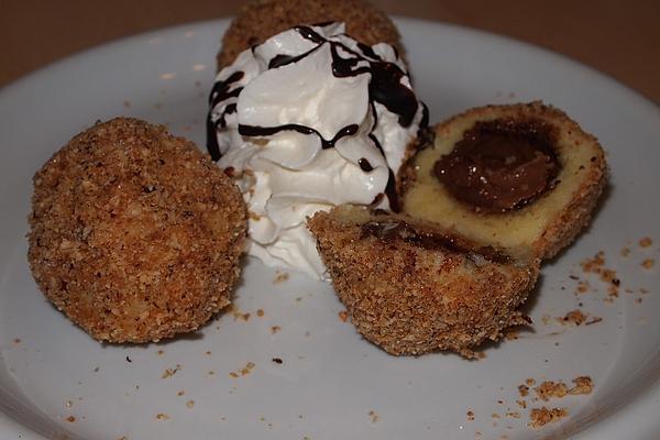 Nougat Dumplings with Nut Crumbs
