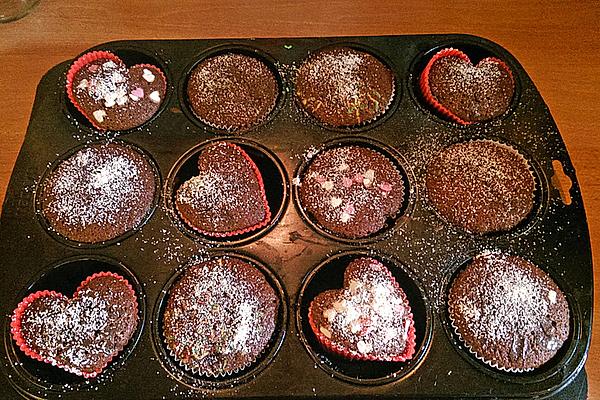 Nougat Muffins with Liquid Core