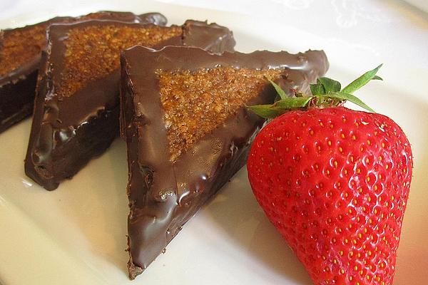 Nut Wedges with Sour Cherry Jam