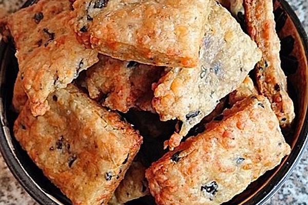 Olive Anchovy Biscuits